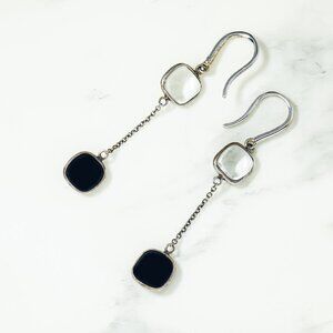 Sterling Silver Paloma Picasso Onyx & Crystal Earrings